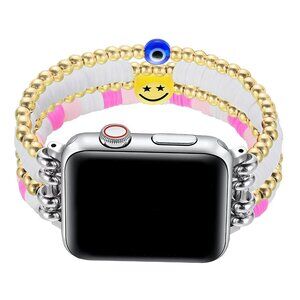 Posh Tech Multi-Color Bestie Beaded Band For An Apple Watch Sizing Universal NEW